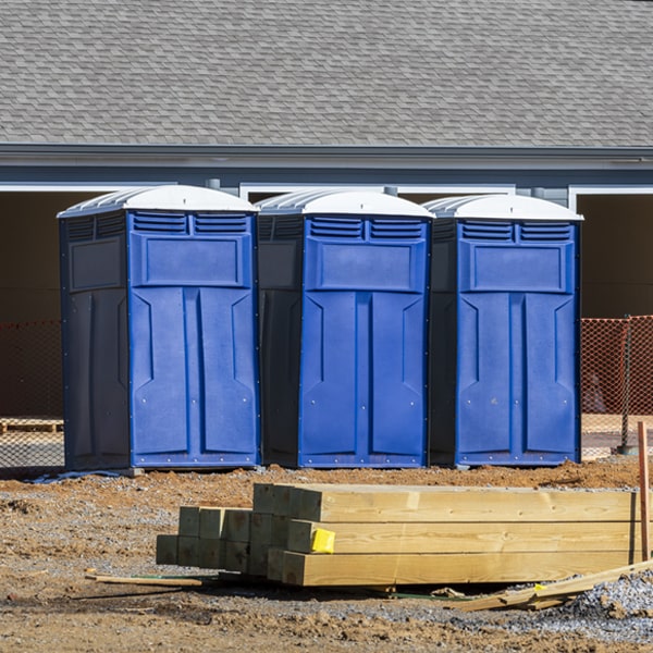 what is the maximum capacity for a single portable restroom in South Lancaster MA